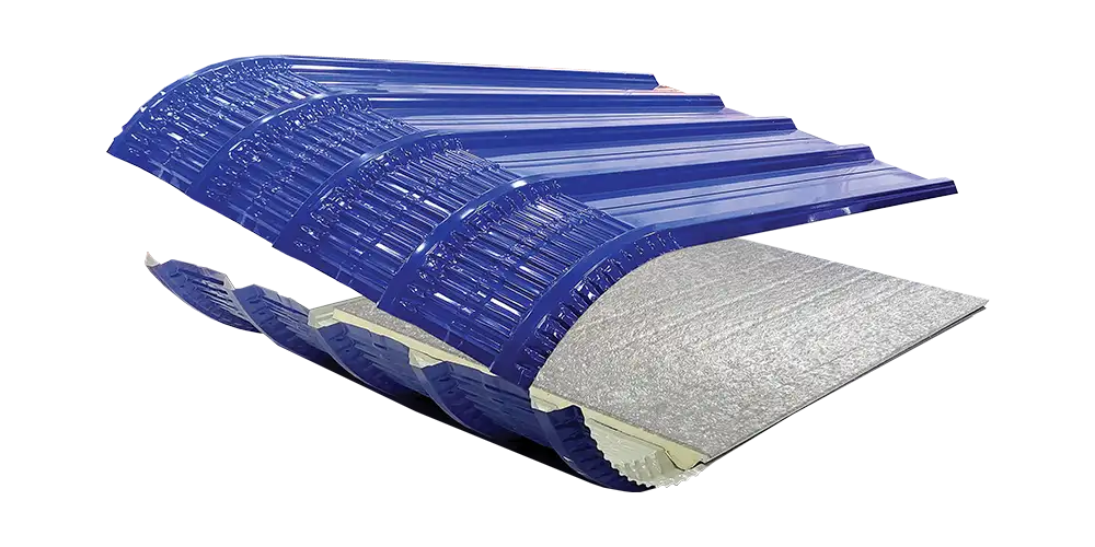 Thung Hing's PU Foam Aluminium Foil Crimp Curve(PPGI) Metal Roofing