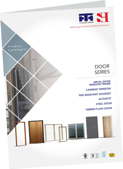 Thung Hing's Metal Door and Window Frames, Fire Resistant Doorset, Casement Window, and Acoustic Catalogue.