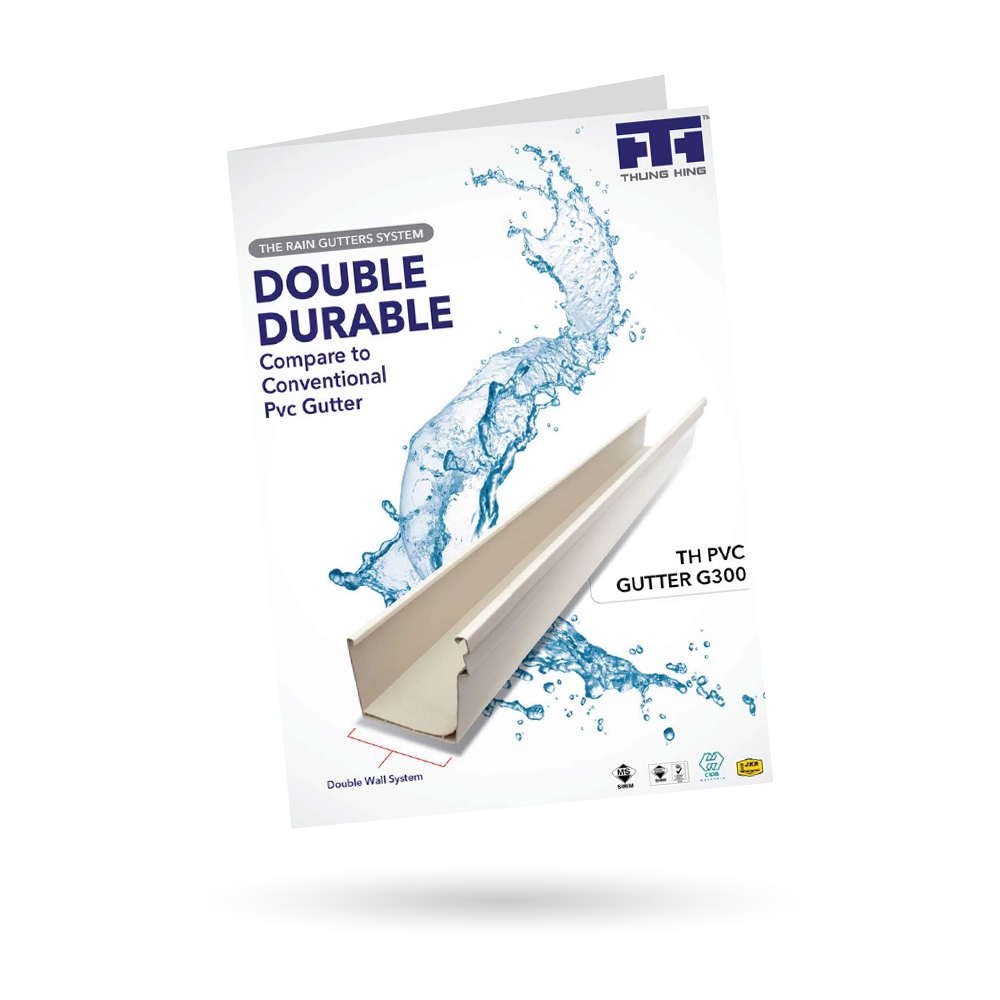 Thung Hing's Rain Gutter PVC Gutter G300 Catalogue.